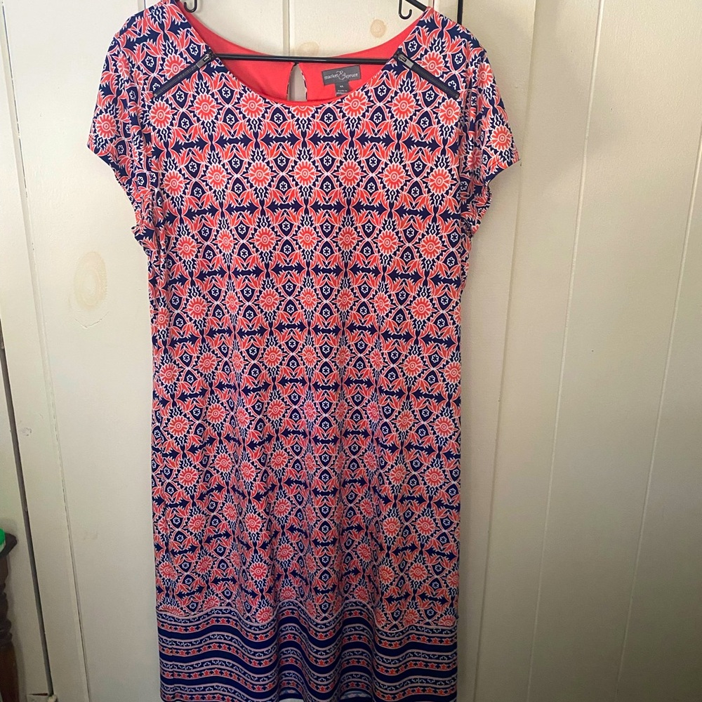 Market & Spruce multicolor lined dress XL